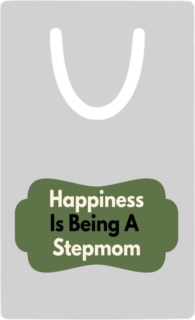 Hacebo® - happiness is being a stepmom metalen boekenlegger - Moeder - de liefste stiefmoeder - Moeder cadeautjes - moederdag - verjaardag - geschenk - kado Bladwijzer boekenleggers - 7.6 cm x 5cm