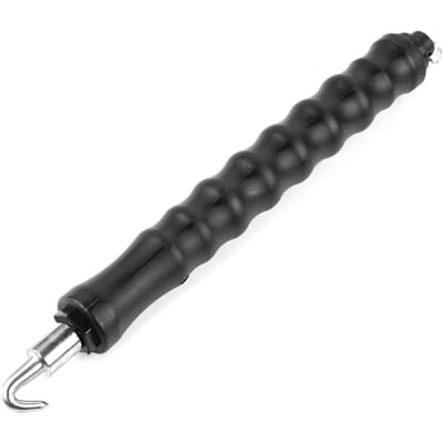 6005 Chaussettes à neige pour voiture, alternative à la chaîne de pneu avec bandes réfléchissantes Accessoires d'urgence d'hiver curved hook noir