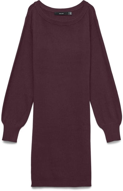 VERO MODA - VMHOLLYKARIS LS RIB DRESS - Dames - Mini jurken