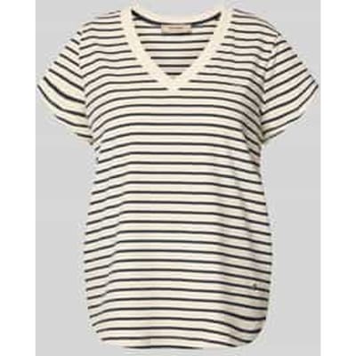 t-shirt met v-hals model 'Kala'