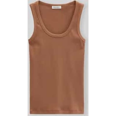 regular fit top van katoenmix