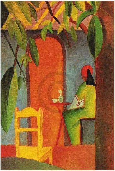 Kunstdruk August Macke - Türkisches Cafe II 24x30cm