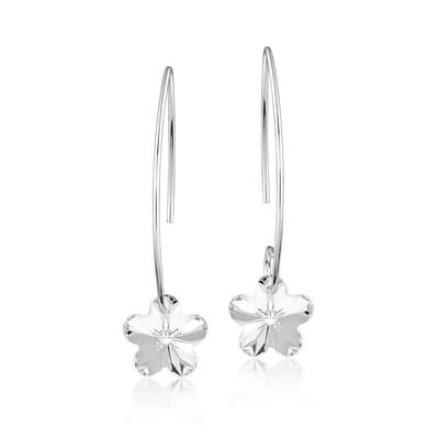 Montebello Oorbellen Aster BZ92 - 925 Zilver Gerhod. - Swarovski - Ø12mm - 35mm