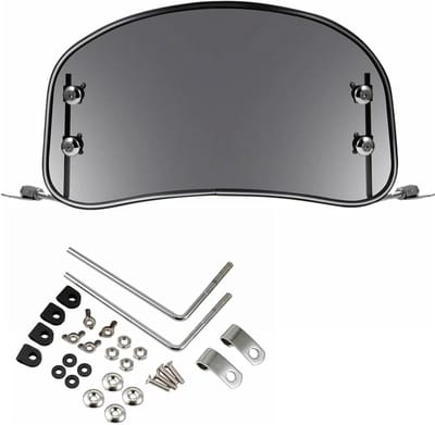 Motorfiets Windscherm - Scooter Deflector - Rijcomfort Verbeteren - Aerodynamica Optimalisatie - 1 Stuk - Grijs