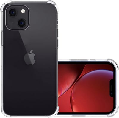 Hoesje - Geschikt voor Apple iPhone 13 Mini - Sterk & Shockproof - Siliconen Case - Back Cover - Telefoon Hoes Shock Proof - Transparant