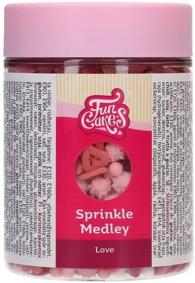 FunCakes Sprinkle Medley - Love - 180g - Eetbare Taartdecoratie