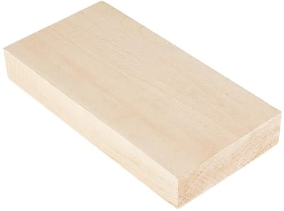 Dailygoods- Houtsnijblok 20 x 10 x 3 cm - Houten Plank - Graveren - Snijden - Duurzaam - Natuurlijk Lindehout