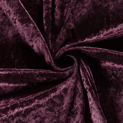 Velour de Panne Uni – Bordeaux Rood – Glimmend & Zacht – 165 g/m² – 147 cm Breed – Per Meter