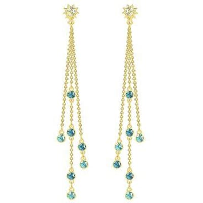 Boucles d'oreilles pendantes Swarovski Last Summer pour femme Or 5379718 Gold Plated,F beige