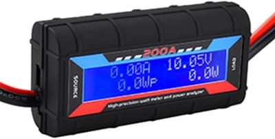 aladdien Hoge Precisie Vliegtuigen Model Power Analyzer - Batterijverbruik Monitor - Digitale LCD Display - Wattmeter Detector