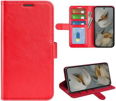 MobyDefend Hoesje - Geschikt voor Google Pixel 10 Pro XL - Wallet Book Case (Sluiting Achterkant) - Rood
