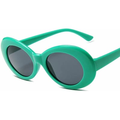 Goggle Bril Ovale Zonnebril Dames Trendy Hot Vintage Retro Zonnebril Dames Wit Zwart Oogmode UV