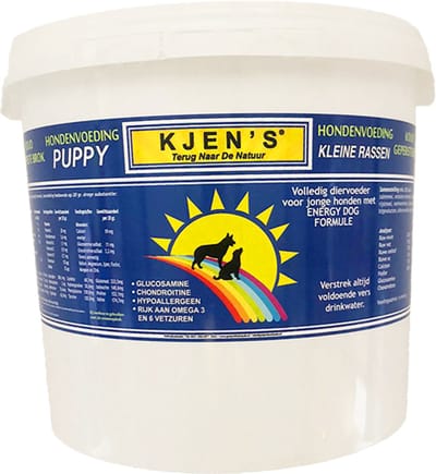 Kjen's geperst hondenvoer Puppy/Kleine rassen Zalm 3,5 kg - Hond