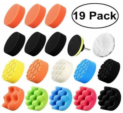 19 stuks 75mm polijstpad, polijstspons, polijstsponsset