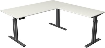 Kerkmann - Hoekbureau Move-3 elegant wit 180x180cm elektrisch verstelbaar
