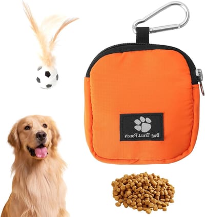 Hondensnacktas met Rits en Speelbal, Ideale Trainingsrugzak voor Buitenactiviteiten, Lichtgewicht en Waterdicht voor Kleine Honden, 37 g