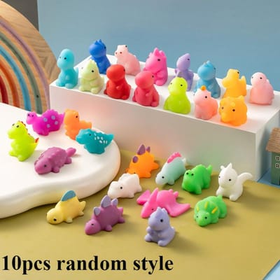 Kawaii Dinosaurussen Zachte Squishy Fidget Speeltjes Dierlijke Stressverlichtingsbal Decompressie Sensorisch Knijpspeelgoed Voor Kinderen Klaslokaal Prijzen white
