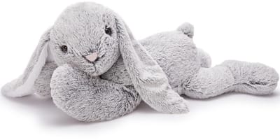 Gigantische paashaas Teddy zacht speelgoed, 80 cm grote grijze konijntjes, pluche Kawaii groot konijn, XXL knuffelig pluizig cadeau voor kinderen, vriendin, verjaardag, paasdecoraties