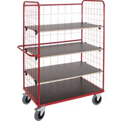 Schäfer Shop Select Etagewagen met rooster, L 1200 x B 700 mm