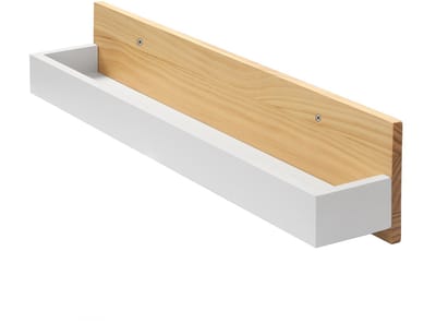 CALICOSY - Wandplank in wit- en houtlook L60 cm - EVE