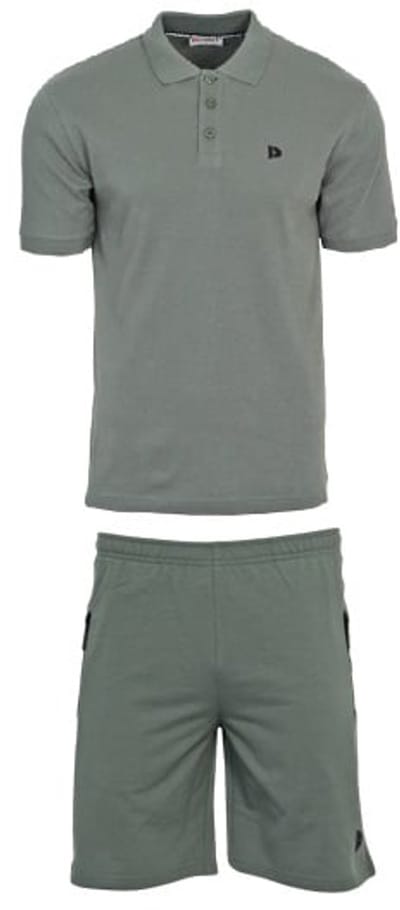 Donnay - Zomerset (Kevin) - Polo/Joggingshort - Heren - Jungle Green (336)- maat S