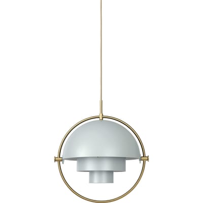 Gubi - Multi-Life hanglamp - sea grey - Ø 36 cm - brass - 4 - 6 Wochen