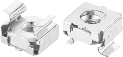 Cage Nuts M4 x 0.7mm - 50 Stuks Snap-in Bevestigingsmoeren voor Serverkasten van Gegalvaniseerd Staal, Duurzaam en Betrouwbaar