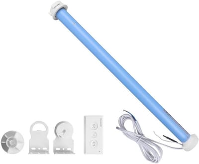 Elektrische Gordijnmotor - Automatische Raambekleding - Slim Thuis Bedien - Zigbee Hub Compatibel - 37mm Buis - Blauw