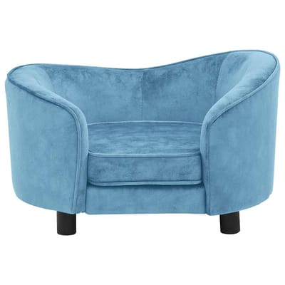 vidaXL - Hondenbank - 69x49x40 - cm - pluche - turquoise