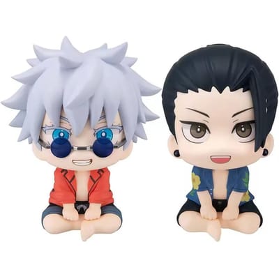 2 pièces Original Authentique MegaHouse Look up Jujutsu Kaisen Gojo Satoru & Geto Suguru Version Q Figurine d'Action 10cm Jouets de Collection