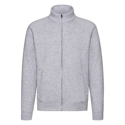 Fruit of the Loom Sweatjack Heren Premium (Heide Grijs)