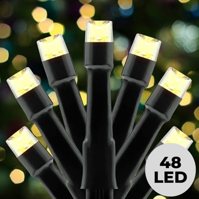 Lomera Kerstboomverlichting - Kerstverlichting - Kerstlampjes op Batterijen - 48 LED Lampjes - Extra Warm Wit - Lichtsnoer 3.5 Meter - 8 Lichtfuncties - Met Geheugen - 6-18Uurs Timer - Sfeerverlichting - Decoratieve Verlichting