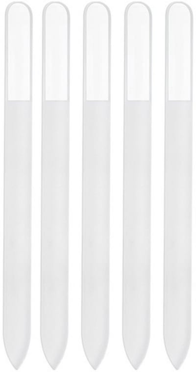 YUBBI 5 Stuks Nano Glas Nagelvijlen - Glazen Nagelvijl en Buffer - Nail File - Micro Grit