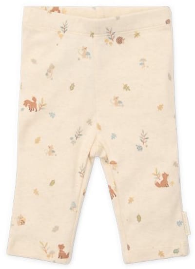 Little Dutch Lange broek - Maat 50 - Legging Jongens - Zand, Beige - Forest Friends Newborn Forest Nature
