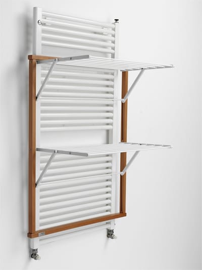 Arredamenti Italia ARREDAMENTIITALIA Arredamenti Italia wasrek voor radiatoren Klaus, hout - inklapbaar - 15 mt lijn - kleur: bruin - - ARIT - Il cuore del legno