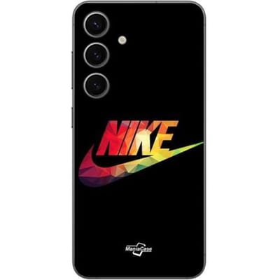Coque - Maniacase - Samsung Galaxy S24 FE - Souple - Nike logo - Coloré noir noir