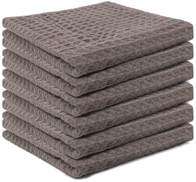 6-pack – Premium kwaliteit – Microvezel keukendoeken – Handdoeken & theedoeken – Wafelweefsel – 40 x 40 cm