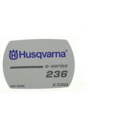 Husqvarna 236e starterkap sticker