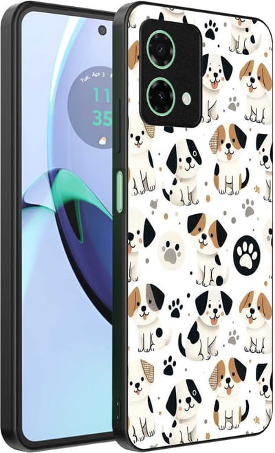 Geschikt voor Motorola Moto G84 Telefoonhoesje met honden opdruk - TPU backcover case dog design - Smartphonica geschikt voor Motorola Moto G84