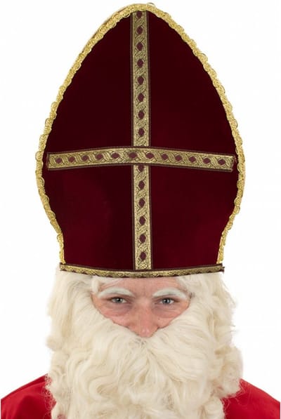 Sinterklaas Mijter stof voor volwassenen
