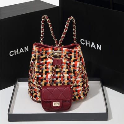 Dames Zomer Diamantvormige Ketting Rugzak, Koreaanse Versie, Hoge Uitstralingswaarde, Kleine Vierkante Tas, Schoudertas Crossbodytas brown