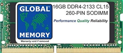 16GB DDR4 2133MHz SODIMM Laptop Werkgeheugen RAM