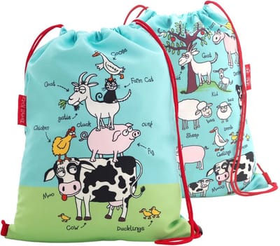 Boerderij dieren Farm sporttas zwemtas trekkoord tas (activity bag) - Tyrrell Katz