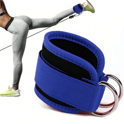 Enkelband / Cuff - Gym - Sportschool Accessoires - Fitness - Booty Builder - Kabel - Cable - One Size Fits All - Blauw