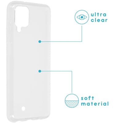 imoshion Hoesje - Geschikt voor Samsung Galaxy A12 - Softcase Backcover smartphone - Transparant