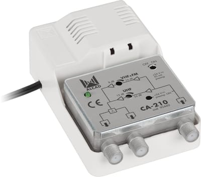 ALCAD CA-210 - Signaalversterker - 2 Uitgangen - 24V - IP20