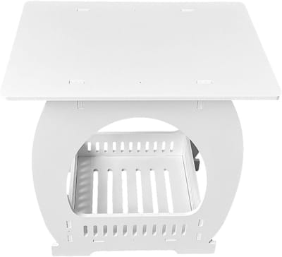 Bijzettafel - Nachtkastje - Opbergen Woonkamer - Stevig Materiaal - 43 x 306 x 43 mm - Wit
