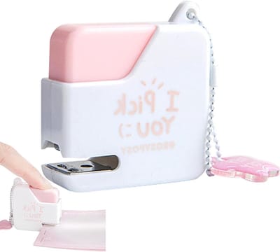 Kleine nietmachine - Mini nietmachine Bureau nietmachine - Papierwerk organiseren - Stijlvol kubusvormig ontwerp - 4 x 4.5 cm