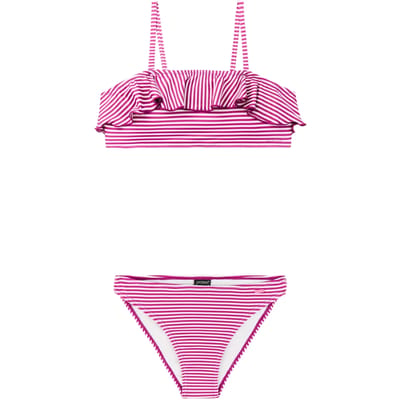Protest PRTStripes JR - Bikini set Meisjes - Normale pasvorm - Uitneembare vulling - Zwart