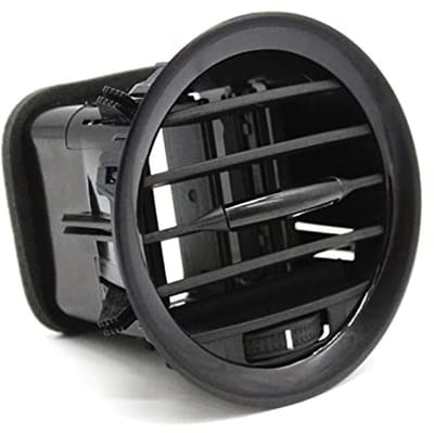 Ventilatieroosterafdekking met lamellen - Zwart